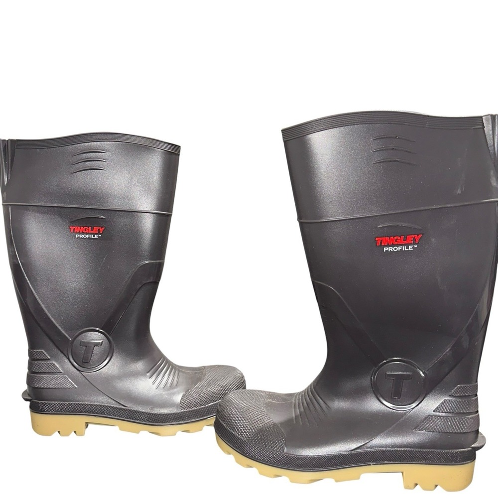 Tingley Profile Waterproof Rubber Work Boots‎ Gray Mens 7 Womens 9 Unisex